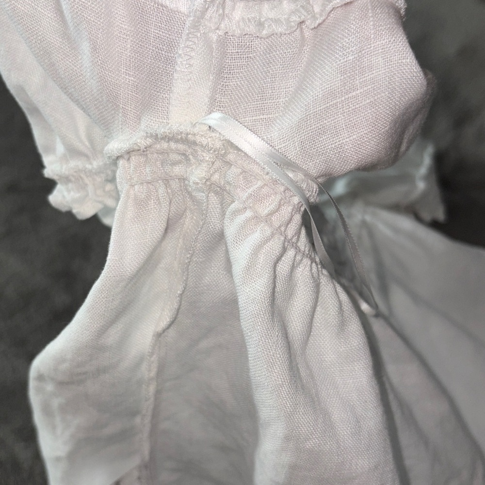 Reformation White 100% Linen Top size S - Picture 13 of 14